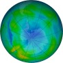 Antarctic ozone map for 2022-06-30